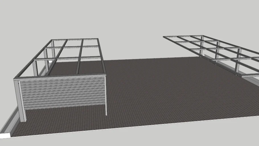 normal steel car parking