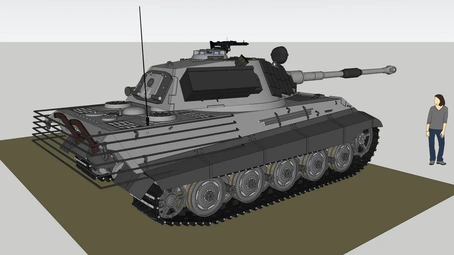 King Tiger Porsche turm Modernized 