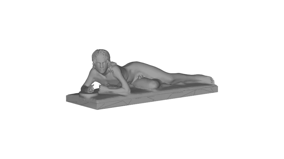 Reclining Woman – Phụ nữ nằm nghiêng, tay chống cằm.