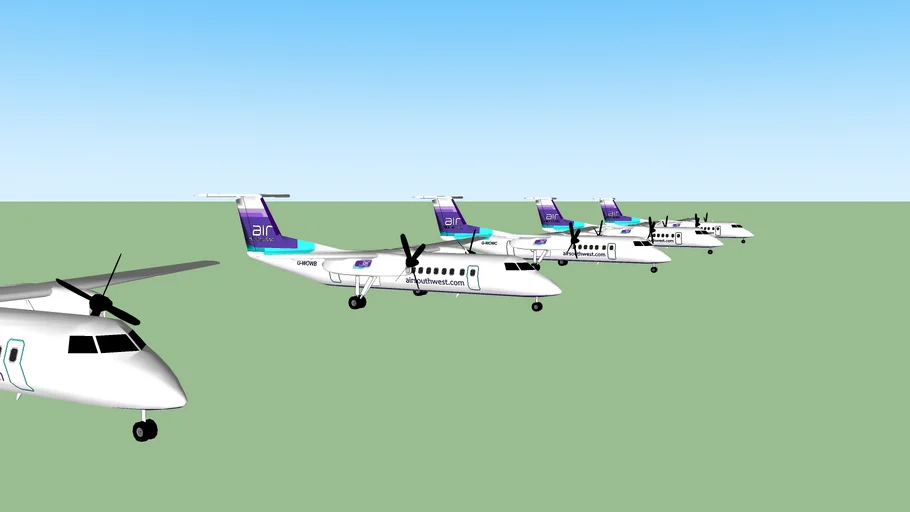 Air Southwest Fleet | 3D Warehouse