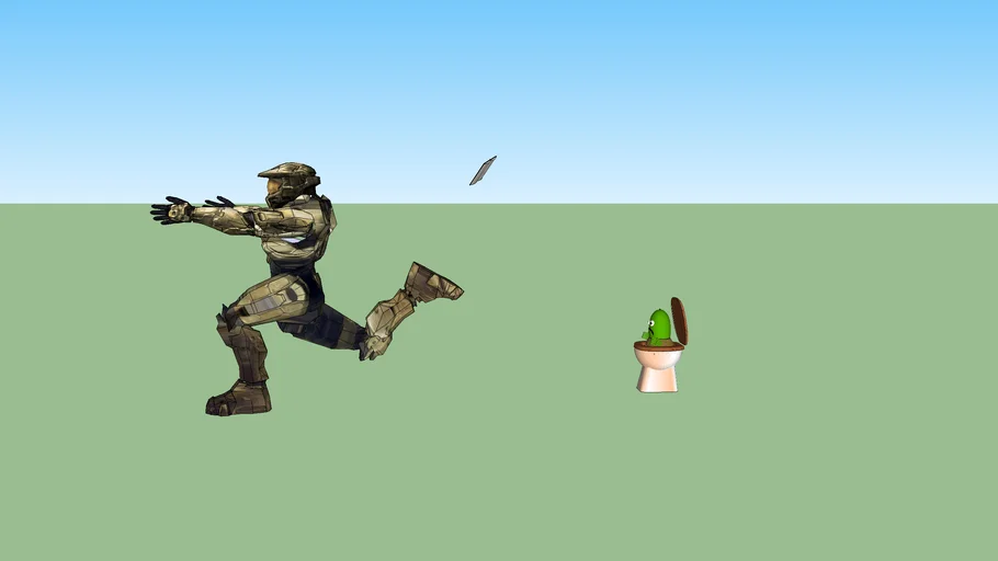 Master Chief Running for dear life