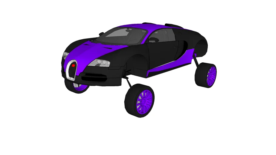 Terribly lifted Bugatti (Purple)