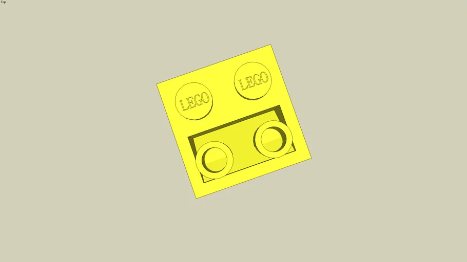Lego Roof Tile 2x2 45° Yellow