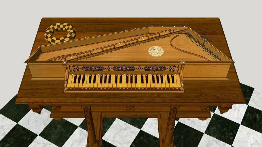 Italian virginal after Marcus Siculus, 1540