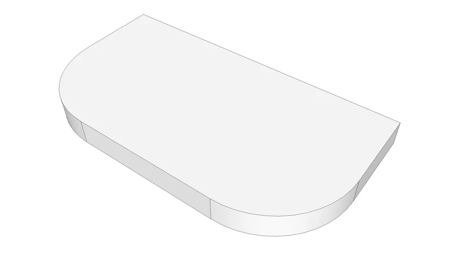 Round Half Rectangle Stage