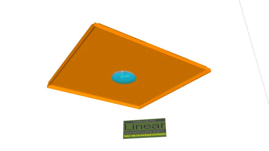 forro PVC colorido detalhe losango