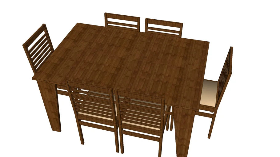 Dining Table with 6 chairs