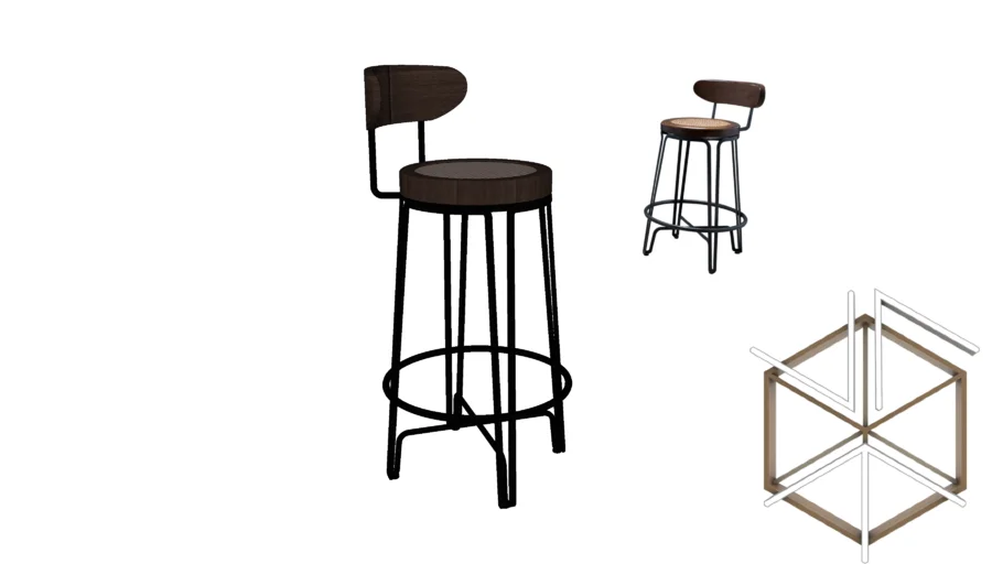 Venzon Lighting - Porto Alegre Counter Stool