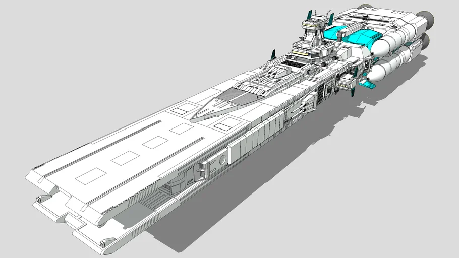 マゼラン 1/1200 地球連邦軍主力戦艦マゼラン 旧キット THE ORIGIN ver