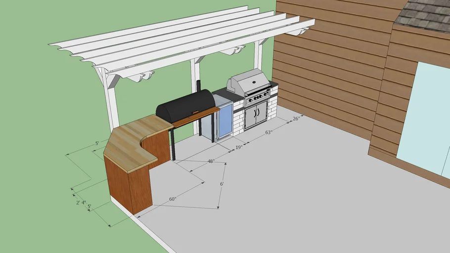 Deck and Kitchen
