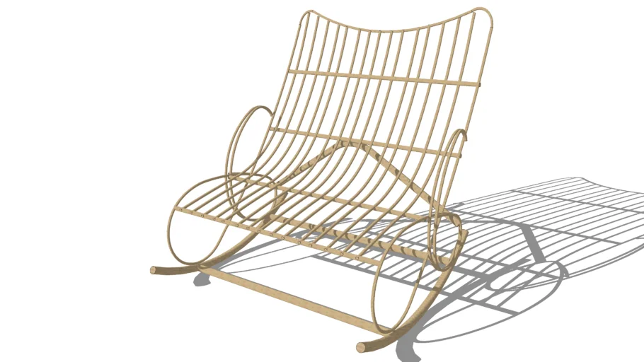 Rocking chair rotin LOUISIANE, Maisons du monde. Réf: 131.189 Prix : 189€