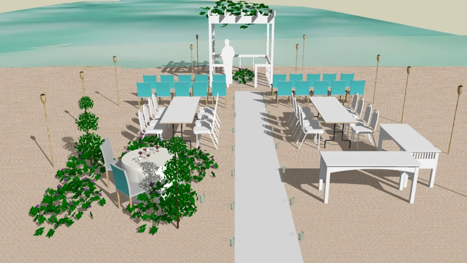 BEACH WEDDING LAYOUT