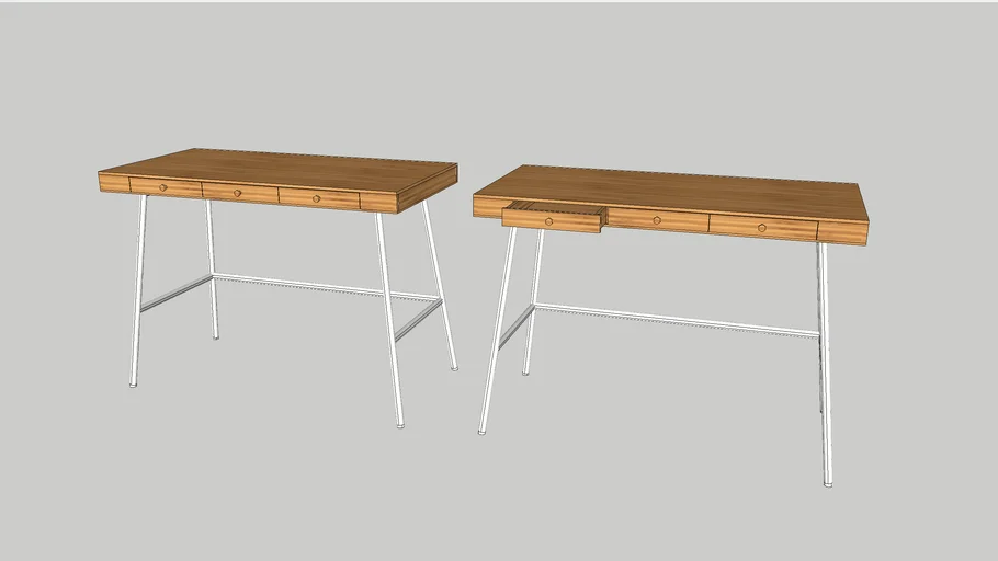 IKEA LILLÅSEN デスク 102x49 cm LILLÅSEN リルオーセン デスク, 竹, 102x49 cm - IKEA