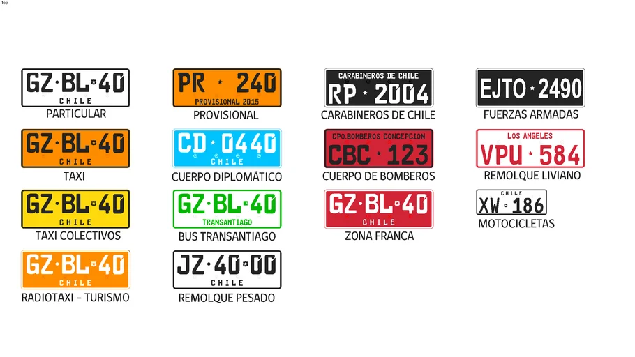 Patentes Vehiculares Chilenas