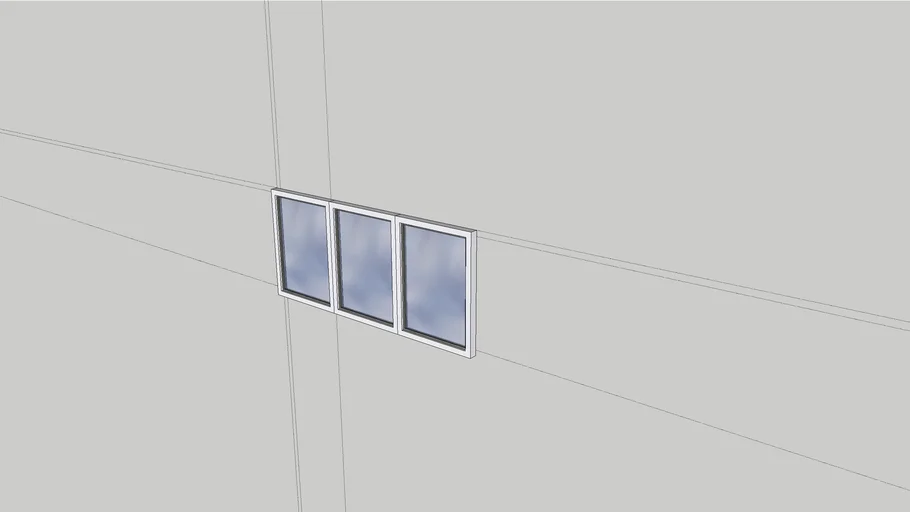 Fixed Window 600mm x 800mm x 3 panes