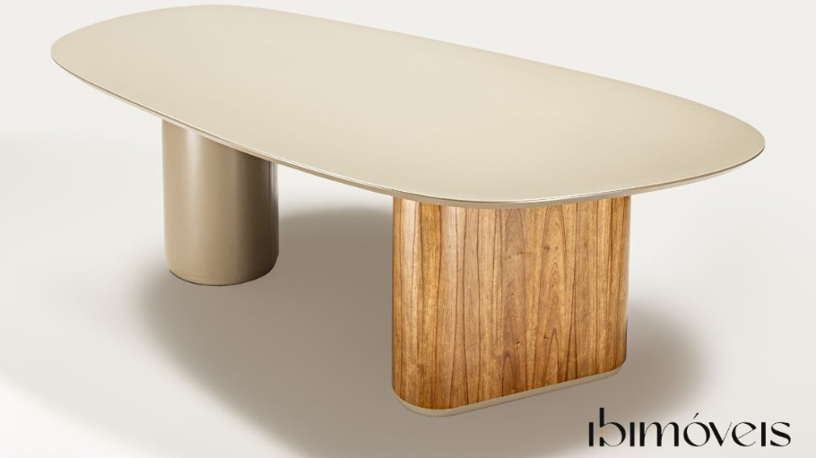 Mesa de Jantar Orgânica Madeira