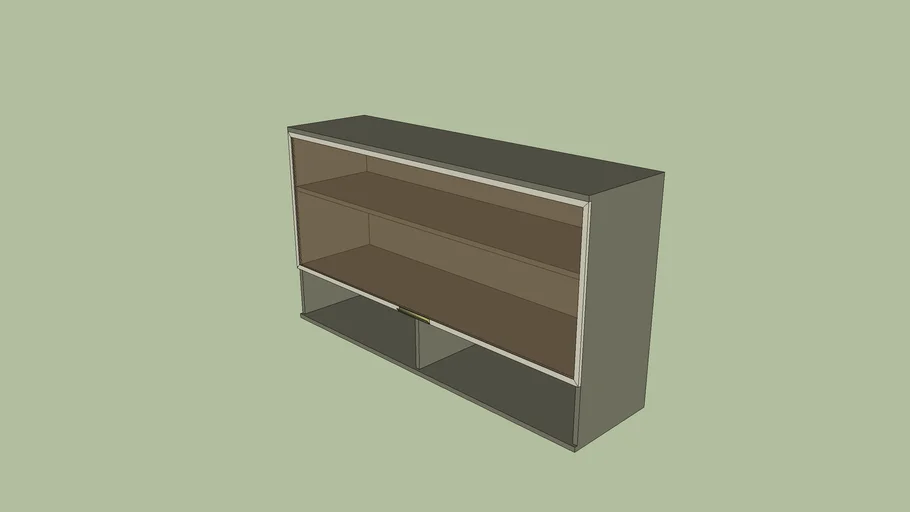 Cozinha Henn - Connect - Aéreo 01 Porta Basculante Vidro 1200mm 675x1200x320.