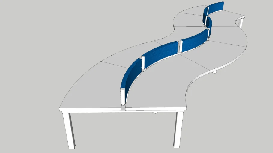 curved bench
