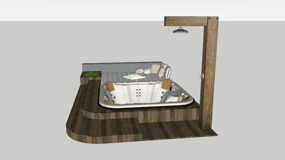 SPA Jacuzzi para jardim com chuveiro