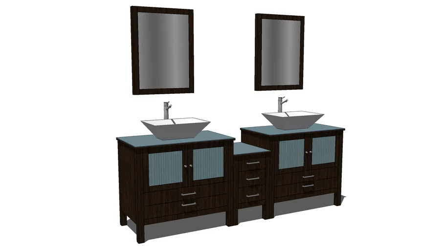 Bathroom, Double Vanity w/ Mirrors