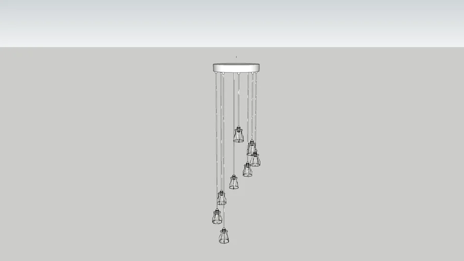Lampara 8 luces Amazon