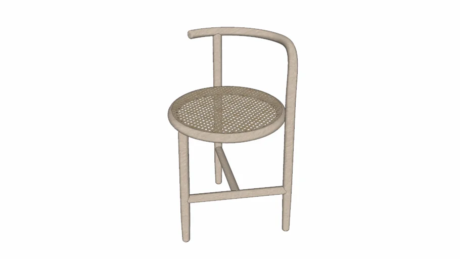 rattan chair / Single Curve Stool