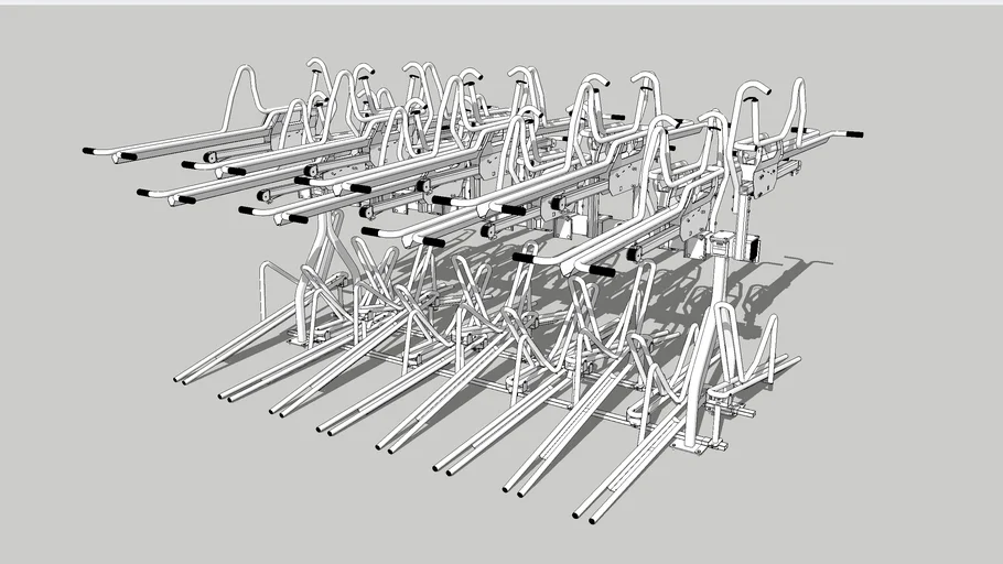 Two Tier Bike Rack: The Timberline Double Sided 32