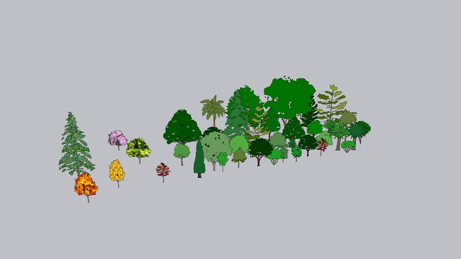 Selection of 2D trees
