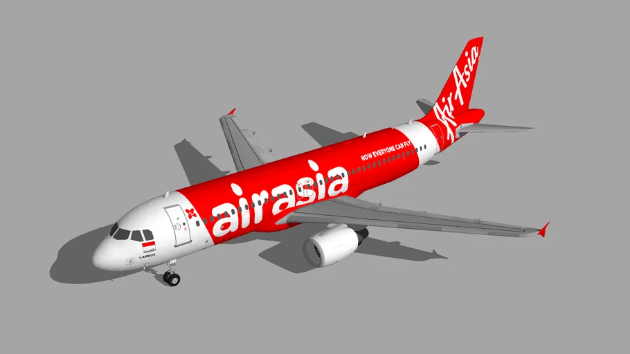 Indonesia AirAsia X Airbus A320-200 1
