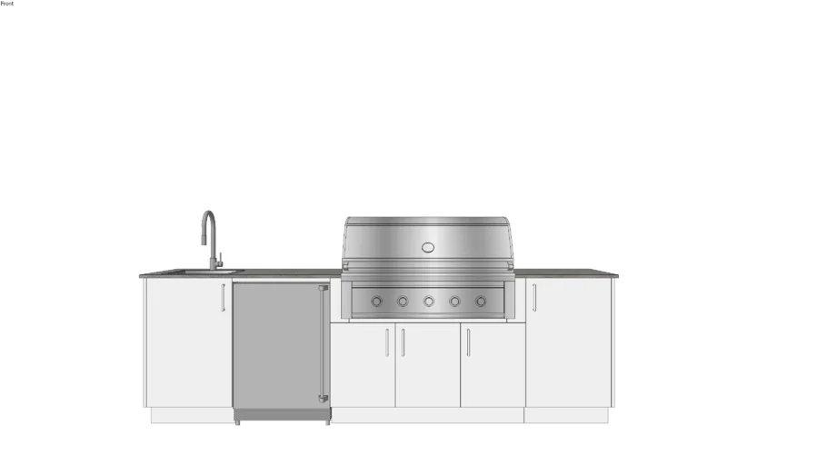 Dew 42 - Urban Bonfire Outdoor Kitchen