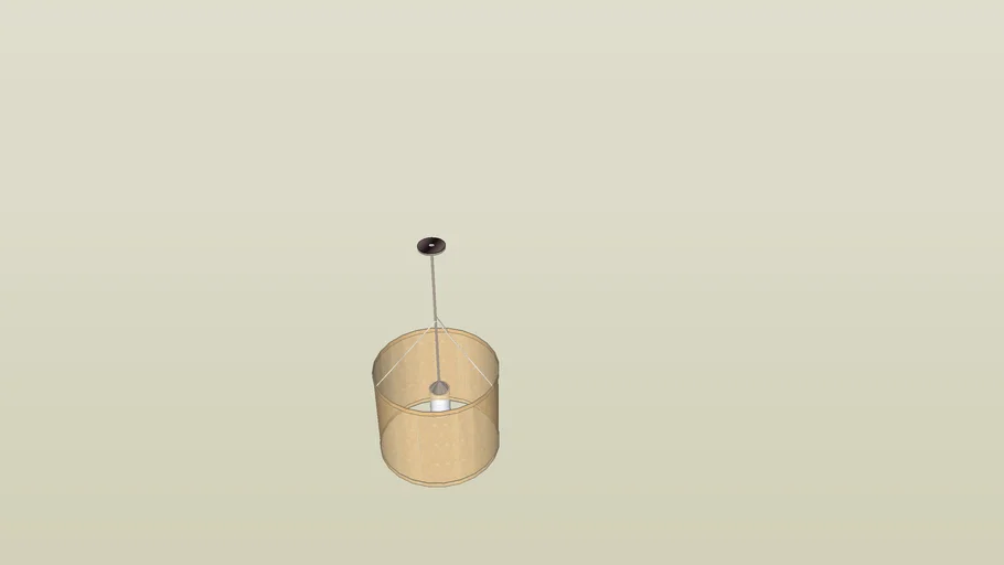 Pendant Drum Light - IRender Ready