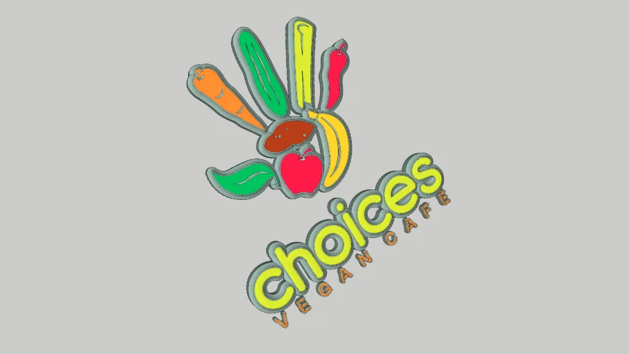 Choices Raw Vegan Cafe, Logo.