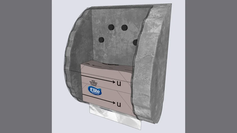 DISPENSER PAPELEIRA DE PAREDE