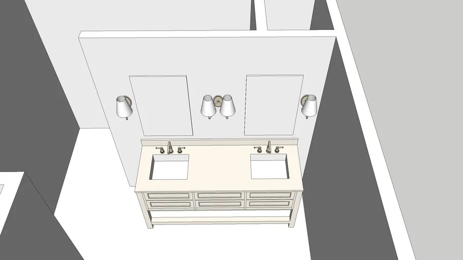 Pottery Barn Classic 72" Double Sink Vanity