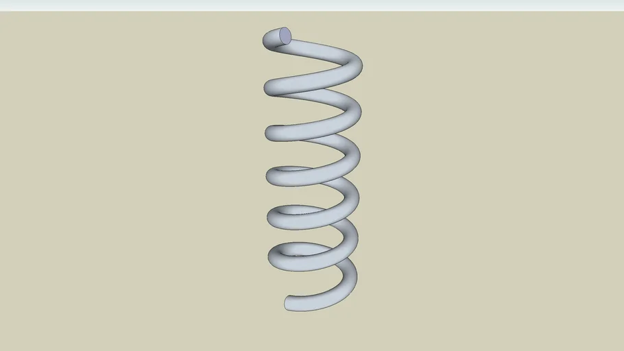 Spring with precision of 72 | 3D Warehouse