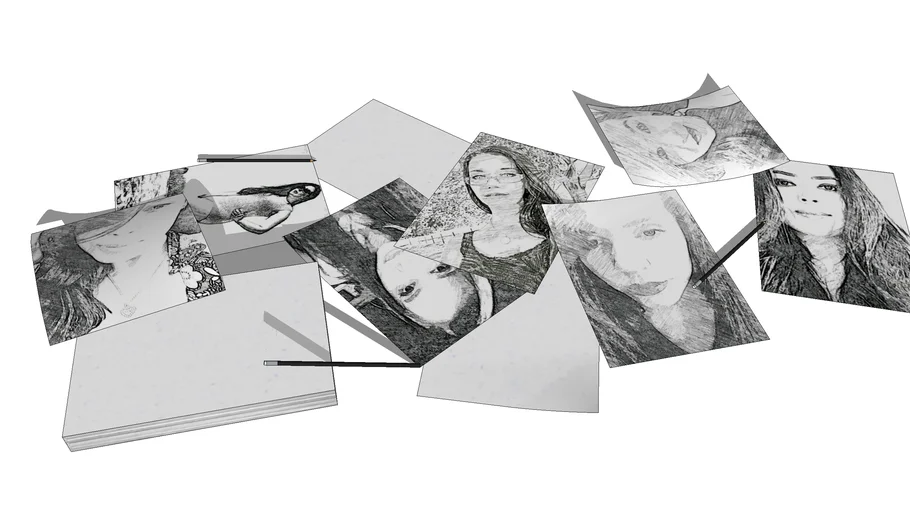Desenhos em papel