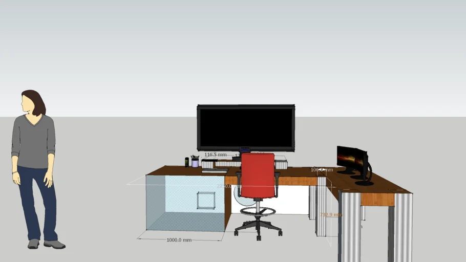 gaming setup | 3D Warehouse
