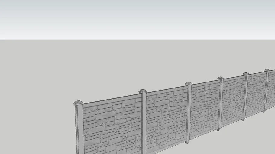 Concrete fence