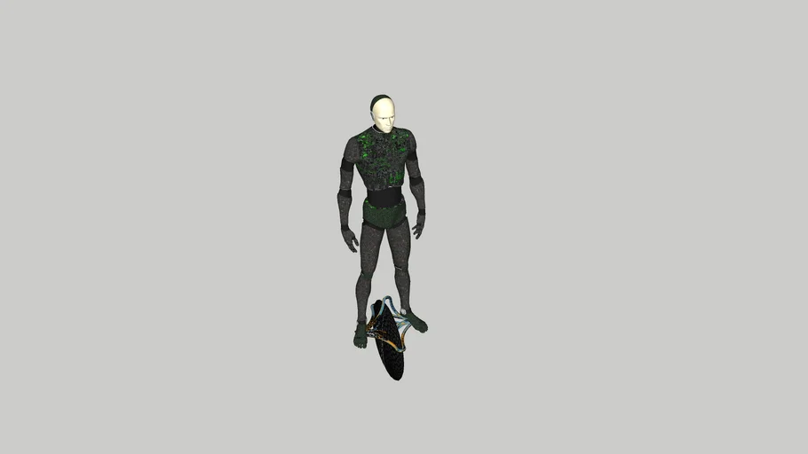 3d human robot cyborg science fiction fantasy