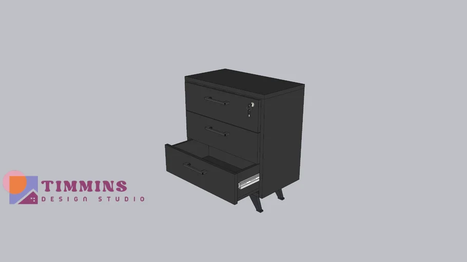 3 Drawer End Table