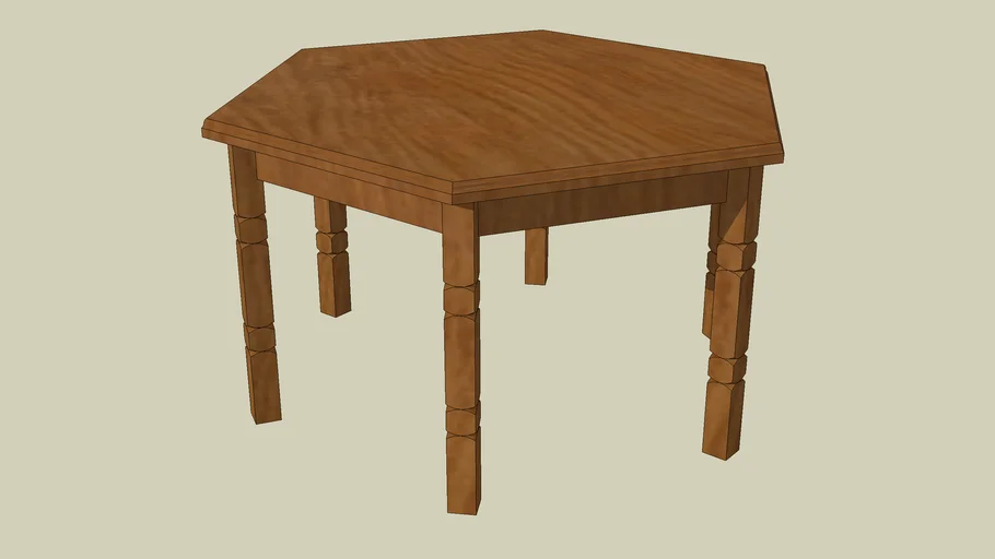 6 Sided Dining Table