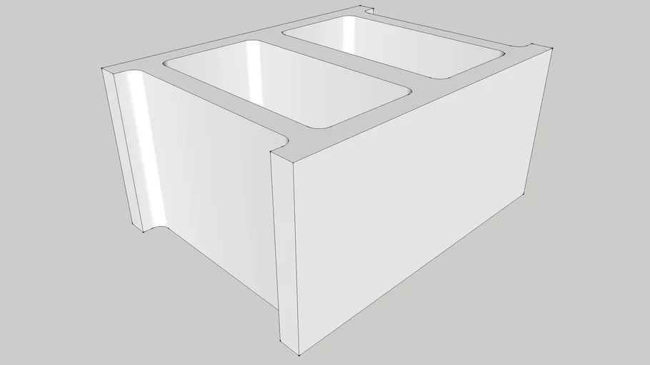 12"x8"x16" Standard 2-Core CMU