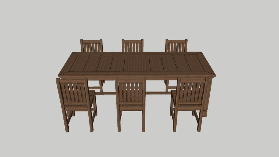 Garden table and chairs