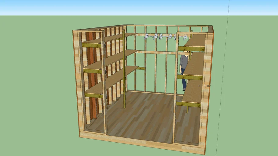 10x12 Shed interior