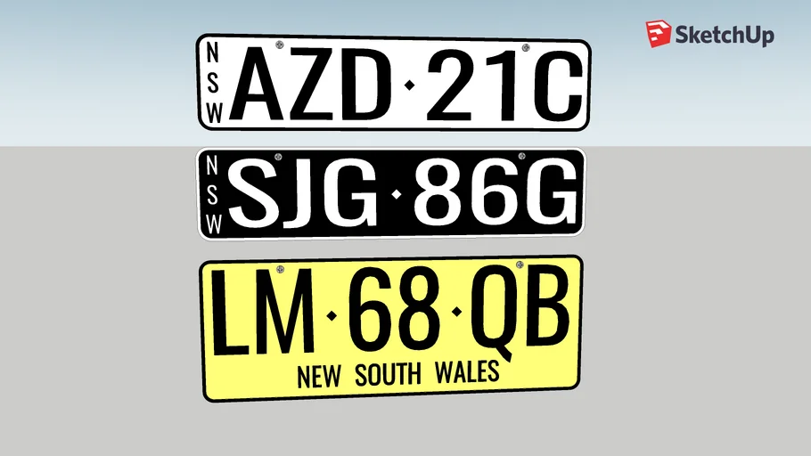 New South Wales car number plates