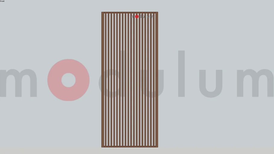 แผงระแนง อลูมิเนียม แนวตั้ง 2.5 x 4.5 เว้น 2.5 cm | modulum