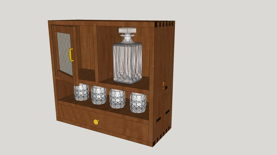 Whiskey Wall Cabinet