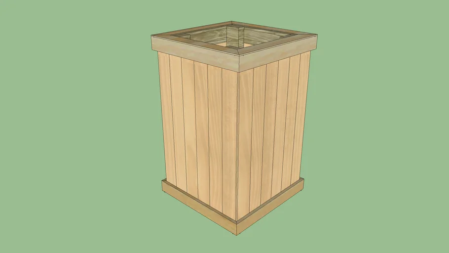 Trash can box