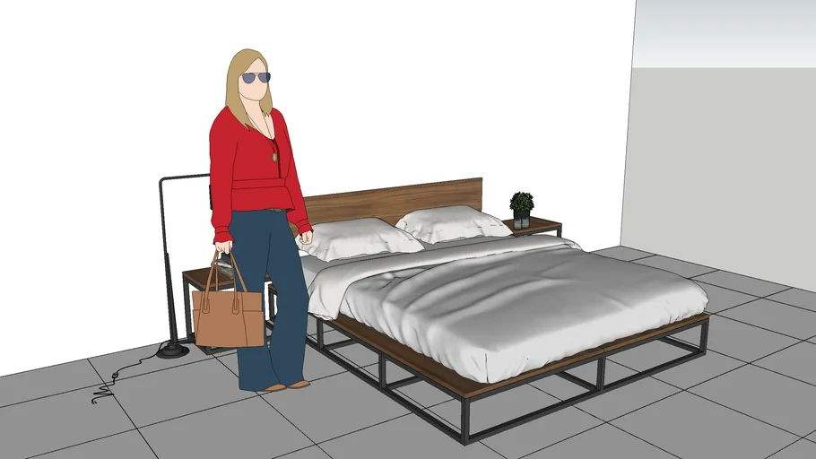 Modern Steel Bed