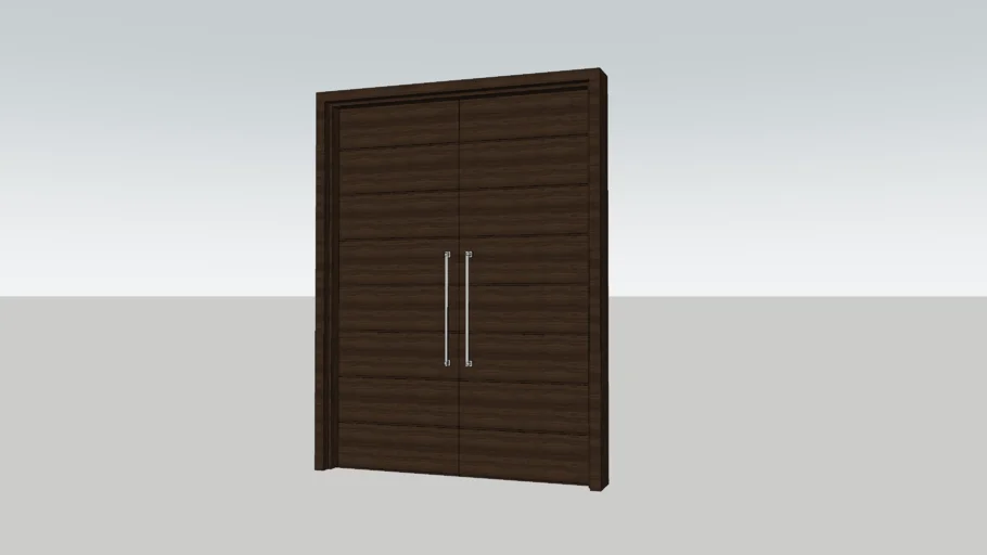 door, wood door, double swing door, modern door